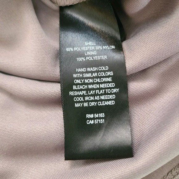 Jessica Howard Cream Beige Sequin Crochet Lace Overlay Lined Shift Dress Size 16 - Picture 9 of 10